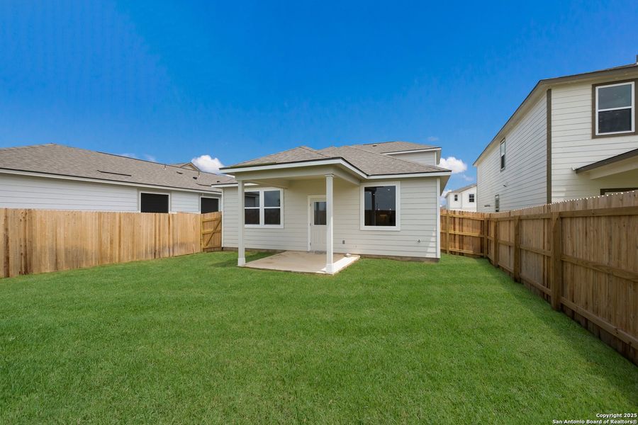Front exterior of a new home in Talley Fields, San Antonio, TX, highlighting curb appeal (Image 2). Front exterior of a new home in Talley Fields, San Antonio, TX, highlighting curb appeal (Image 2).