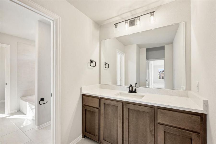 Furnished interior view inside a new home in The Grove, Midlothian (Image 10).