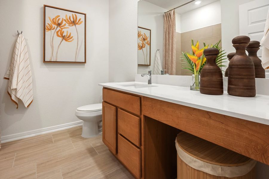 Representative furnished interior of a home built from the 1965 Modeled by KB Home in Brighton Preserve, Hockley (Image 13).