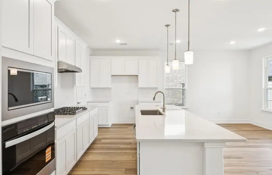 Built-in stainless steel appliances