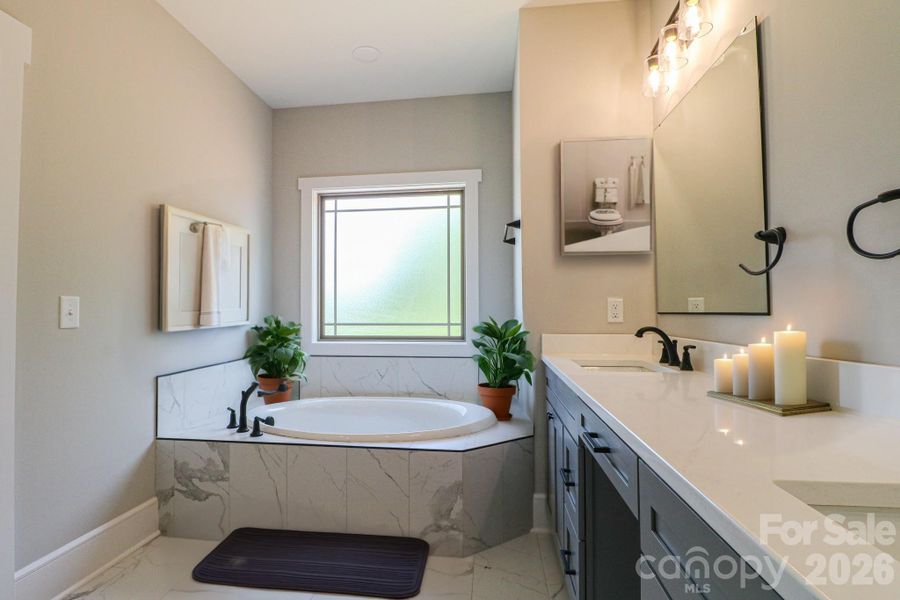 Virtually Staged Master Bath
