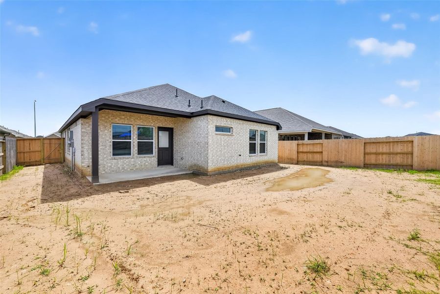 Exterior details and patio area of a home in Cypress Green, Hockley (Image 25).