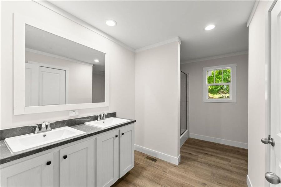 Furnished interior view inside a new home in , Talking Rock (Image 5).