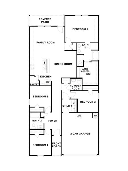 2D floor plan layout of this home in Mayfair, New Braunfels, TX (Image 2). 2D floor plan layout of this home in Mayfair, New Braunfels, TX (Image 2).