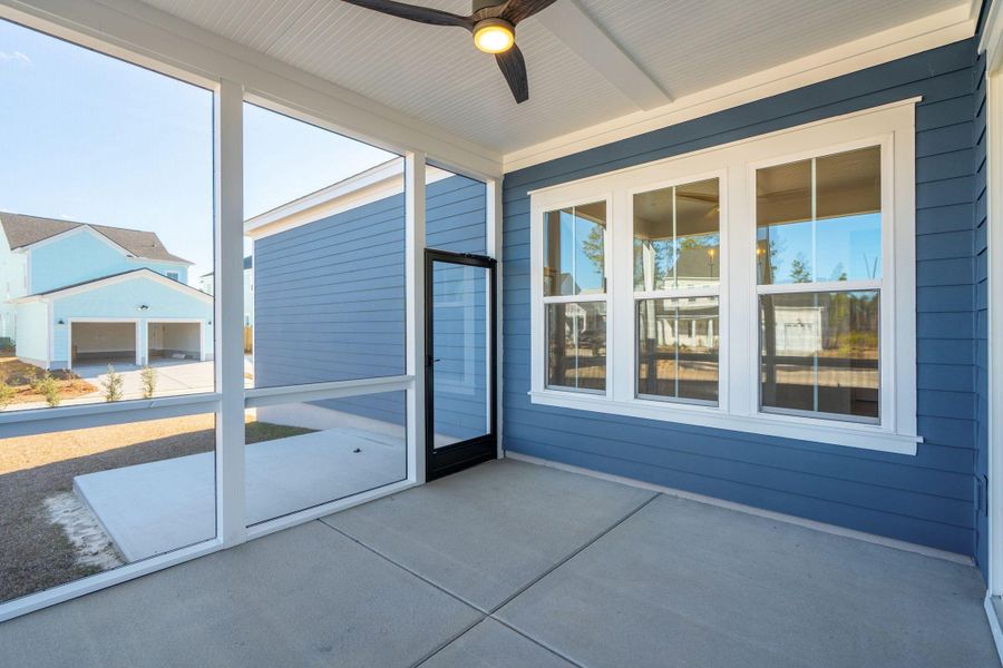 Exterior details and patio area of a home in Nexton, Summerville (Image 21).