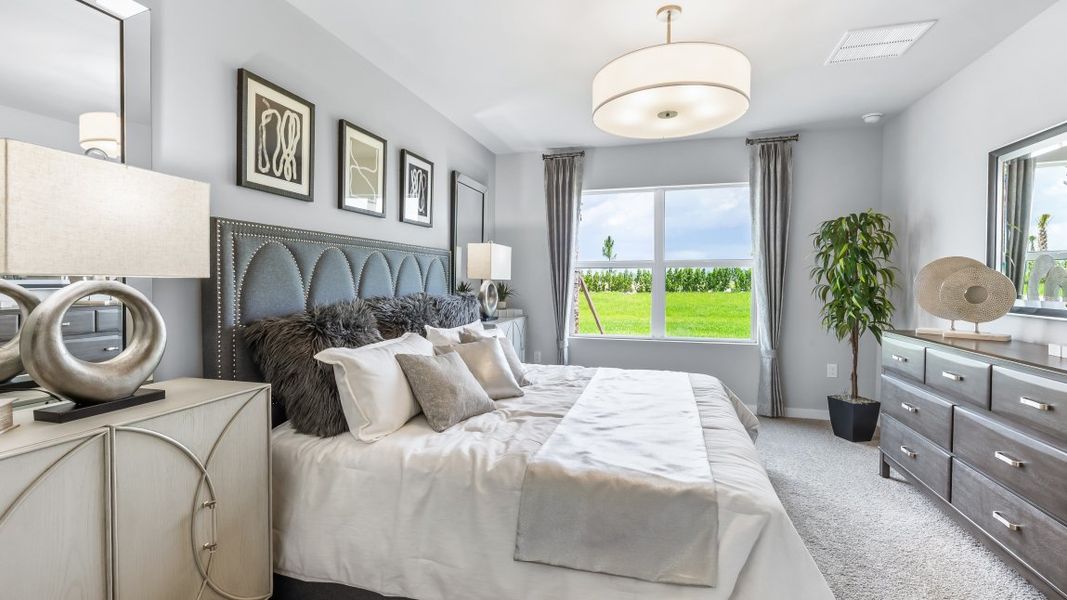 Furnished interior view inside a new home in Palmetto Landing at Babcock Ranch Express, Punta Gorda (Image 10).