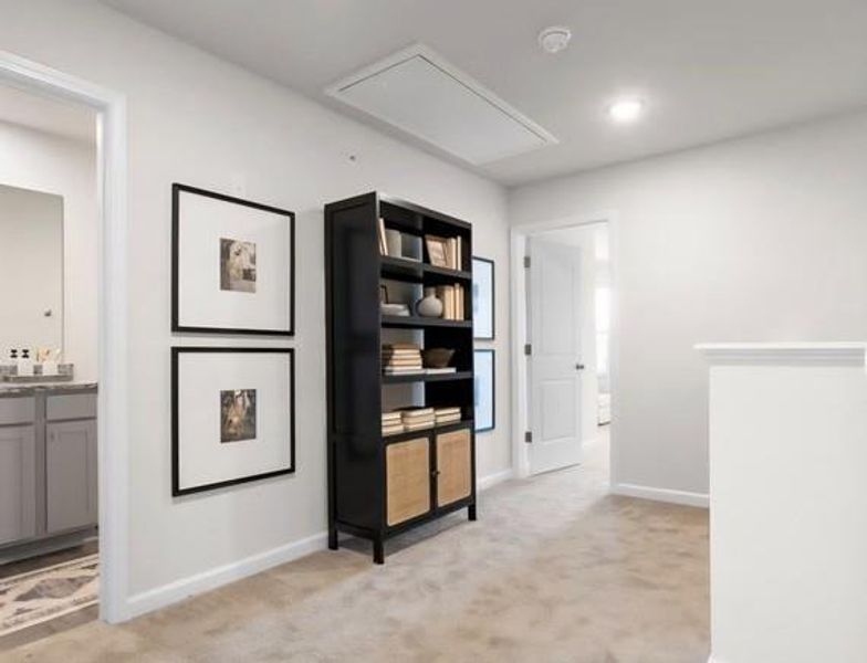Furnished interior view inside a new home in The Enclave Townhomes, Hampton (Image 12).