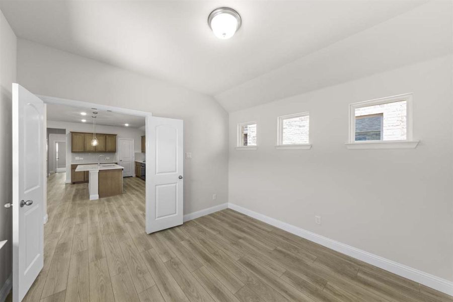 Representative unfurnished interior of a home built from the Harwood by Pacesetter Homes in Elevon, Lavon (Image 13).