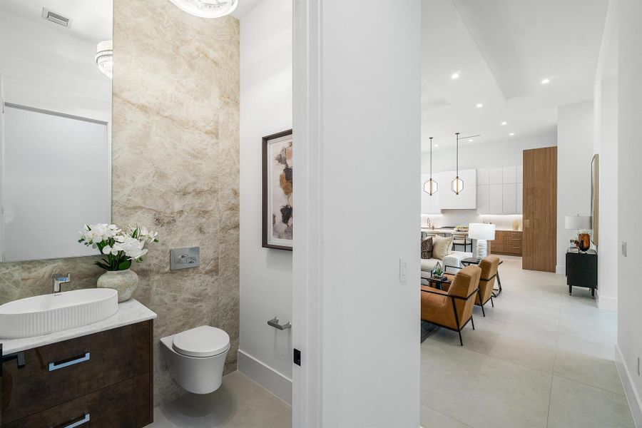 Furnished interior view inside a new home in , Delray Beach (Image 26).