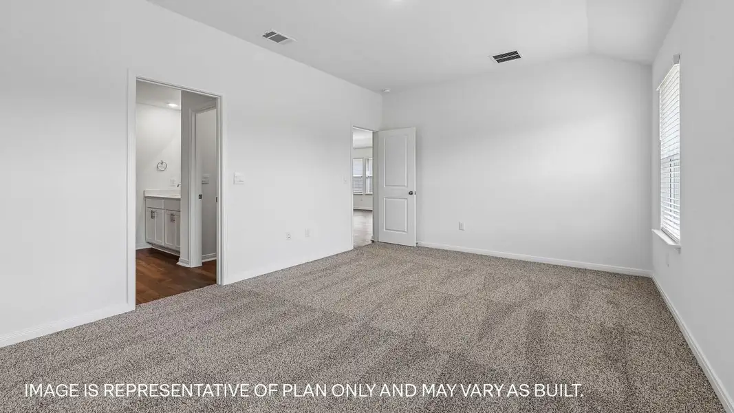 Representative unfurnished interior of a home built from the The Caden by D.R. Horton in Prairie Lakes, Buda (Image 24).