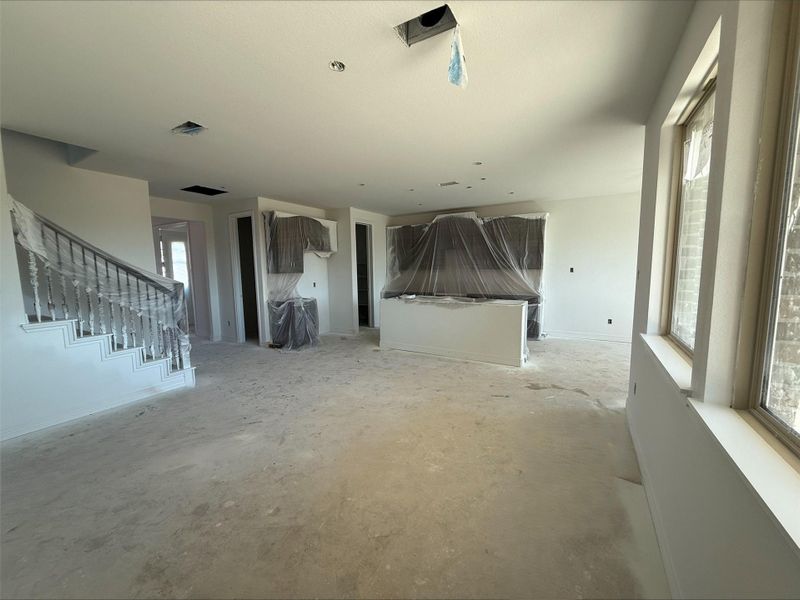 Actual progress of your home.