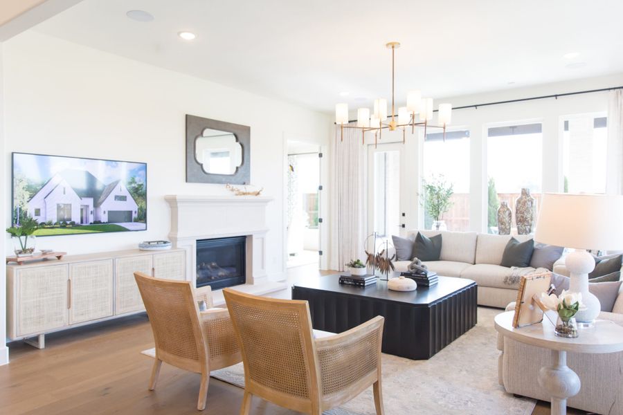 Representative furnished interior of a home built from the 5531 by Tradition Homes in Windsong Ranch, Prosper (Image 37).