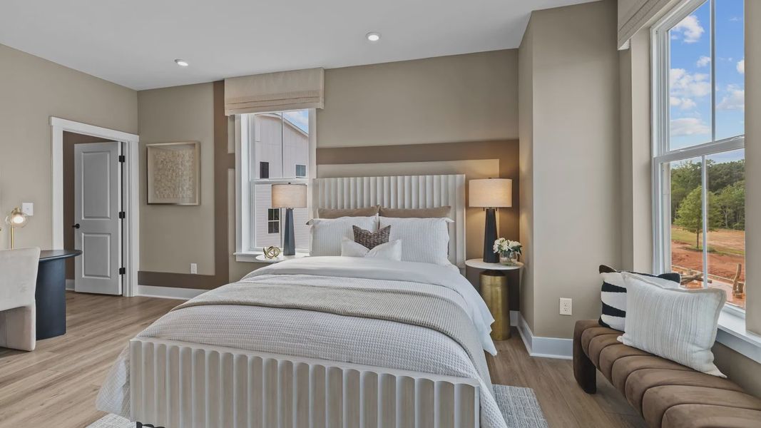 The Landon Plan in River District by DBR Homes in Charlotte, N.C - Bedroom The Landon Plan in River District by DBR Homes in Charlotte, N.C - Bedroom