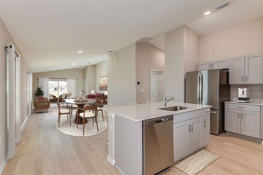 Furnished interior view inside a new home in Crosswinds, Haines City (Image 11).