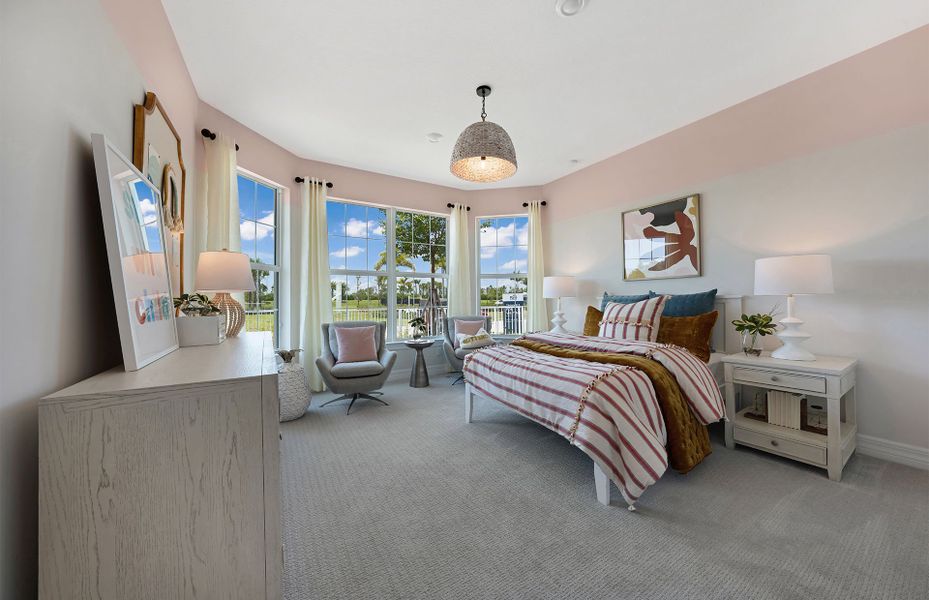 Representative furnished interior of a home built from the Easley by DiVosta in Emerson Oaks, Vero Beach (Image 40).