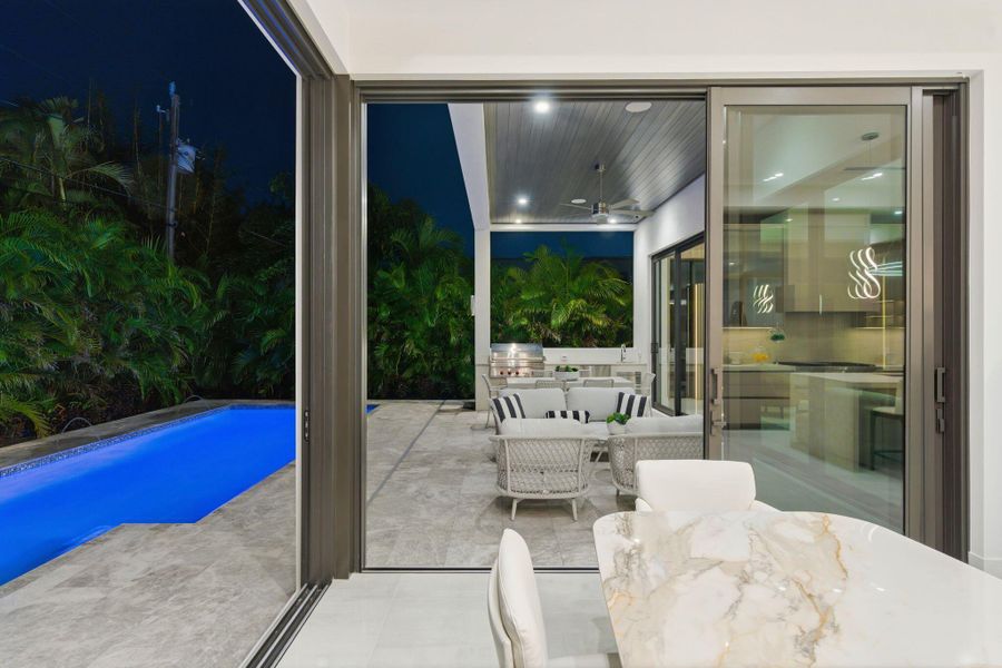 Exterior details and patio area of a home in , Boca Raton (Image 3).