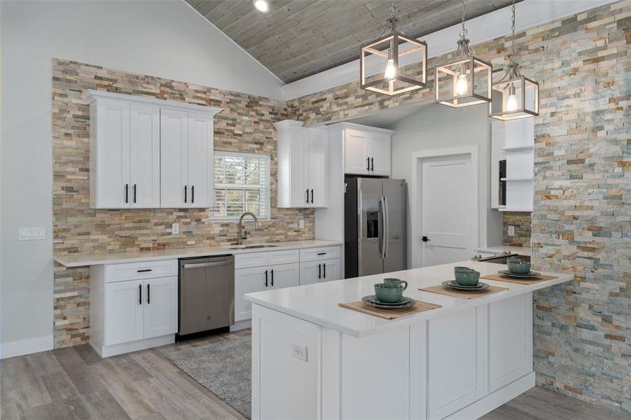 Furnished interior view inside a new home in , Webster (Image 10).