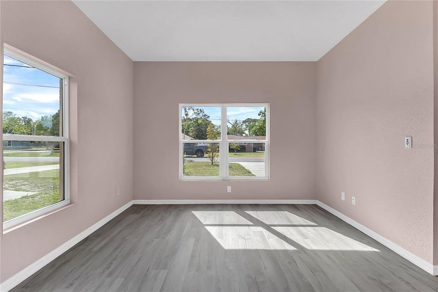 Spacious, unfurnished interior of a new home in , New Smyrna Beach (Image 27). Spacious, unfurnished interior of a new home in , New Smyrna Beach (Image 27).