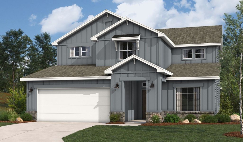 Representative exterior photo of a completed home built from the Poinsettia by Hakes Brothers in Veranda Signature, San Antonio, TX (Image 11). Representative exterior photo of a completed home built from the Poinsettia by Hakes Brothers in Veranda Signature, San Antonio, TX (Image 11).