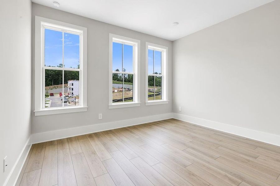 Spacious, unfurnished interior of a new home in Echo Park, Suwanee (Image 26). Spacious, unfurnished interior of a new home in Echo Park, Suwanee (Image 26).
