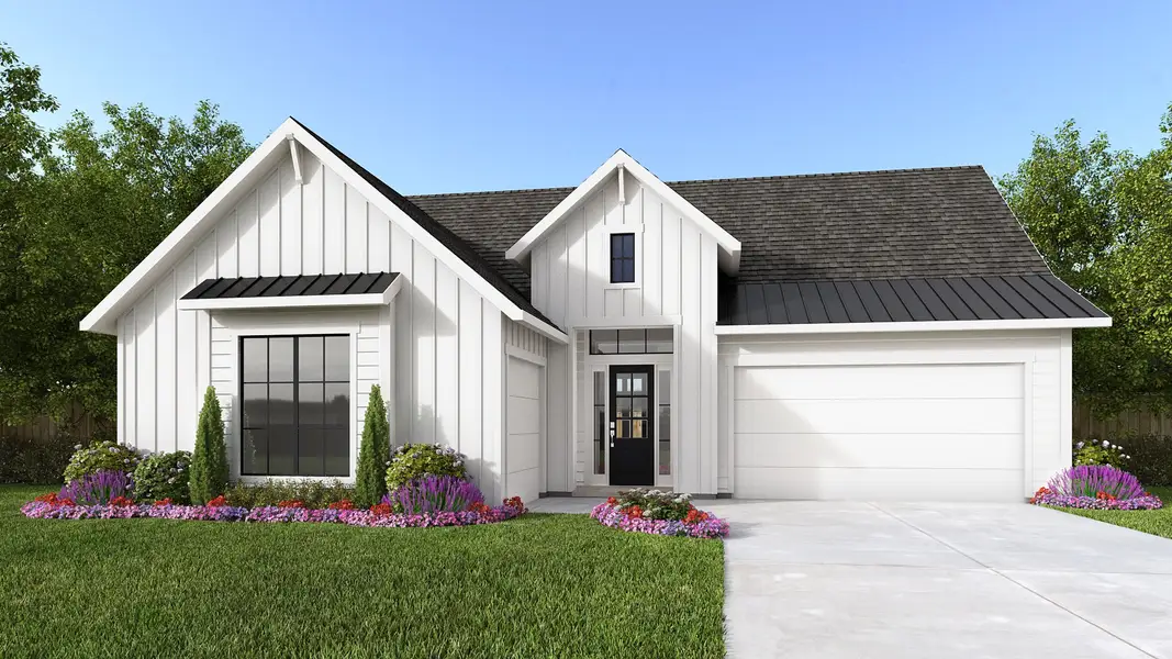Representative exterior photo of a completed home built from the 2844MC by MasterCraft Builder Group in Madeira, St. Augustine, FL (Image 4). Representative exterior photo of a completed home built from the 2844MC by MasterCraft Builder Group in Madeira, St. Augustine, FL (Image 4).