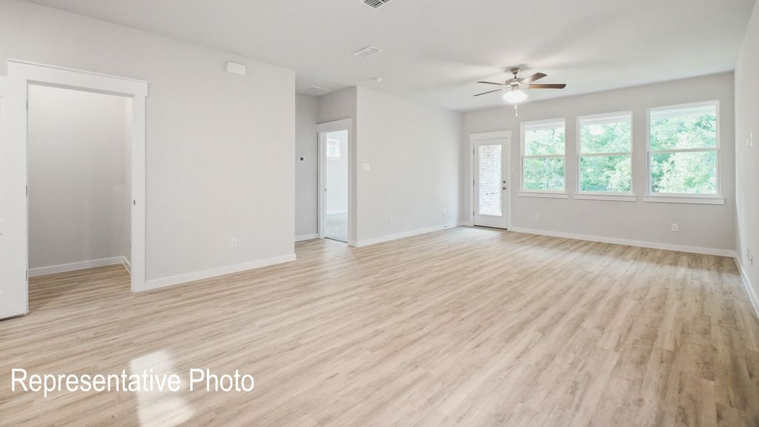 Furnished interior view inside a new home in Westridge Journey, McKinney (Image 8).