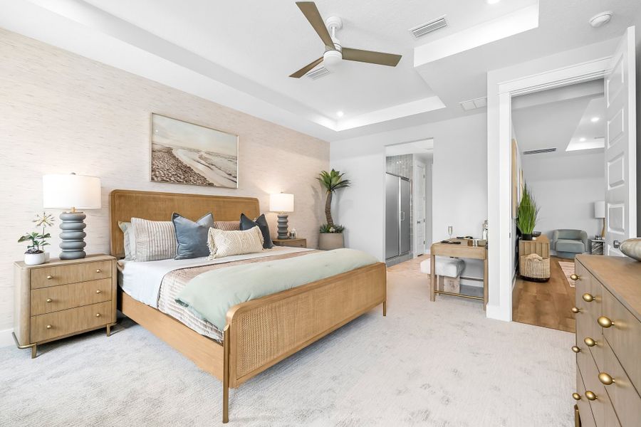 Representative furnished interior of a home built from the Ivy by Fischer Homes in Twin Lakes, Hoschton (Image 18).