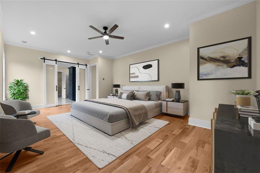 Furnished interior view inside a new home in , Atlanta (Image 7).