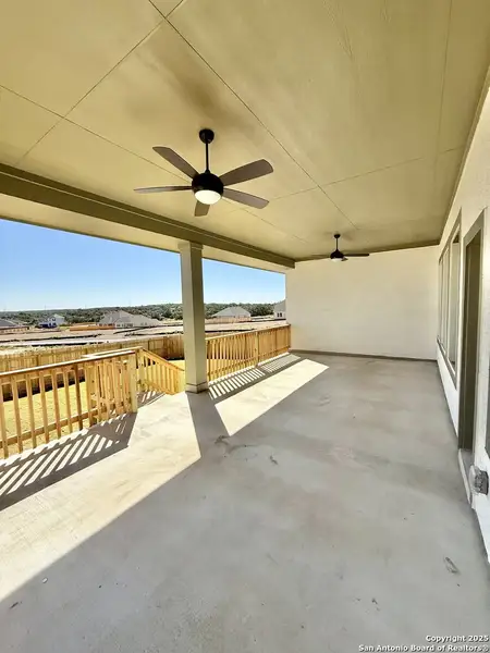 Exterior details and patio area of a home in Meyer Ranch – Legacy Series, New Braunfels (Image 3).