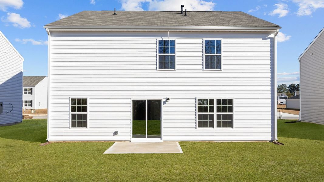 Exterior details and patio area of a home in Madeline Farm, New Bern (Image 27).