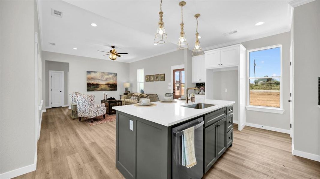 Furnished interior view inside a new home in Parallel Pastures, Poolville (Image 10).