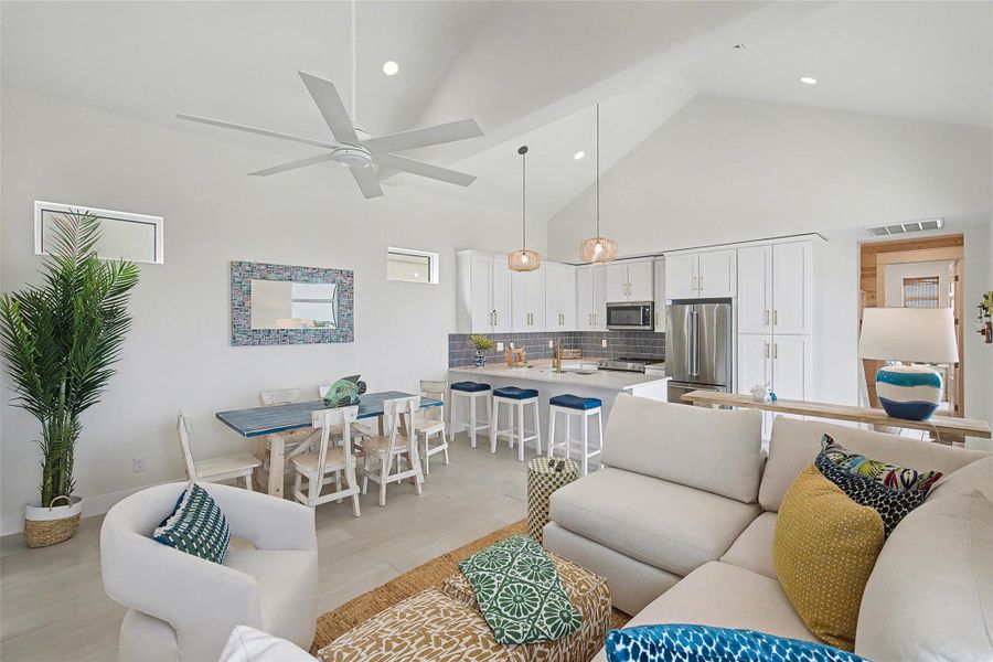 Furnished interior view inside a new home in , Port Aransas (Image 5).