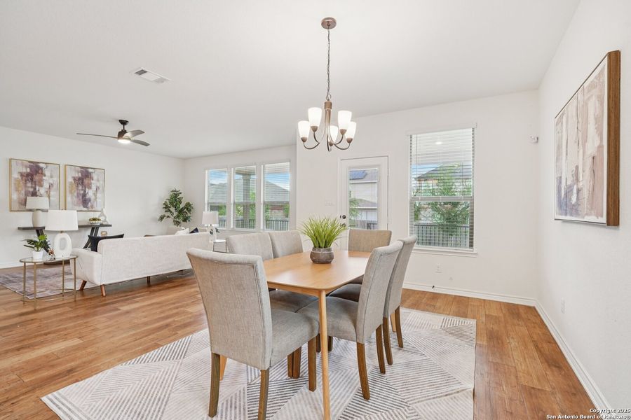 Furnished interior view inside a new home in Canyon Crest, San Antonio (Image 11). Furnished interior view inside a new home in Canyon Crest, San Antonio (Image 11).