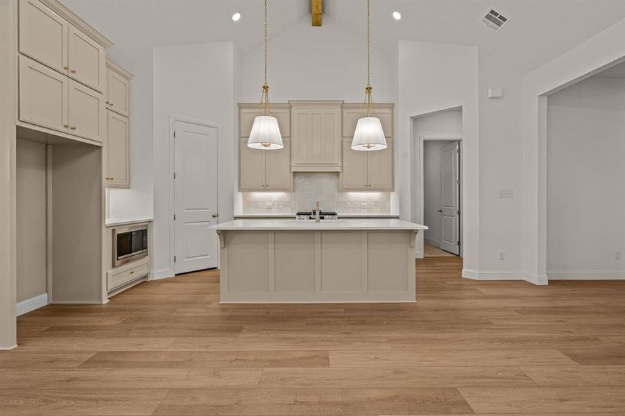 Furnished interior view inside a new home in The Bluffs at Parks of Aledo, Aledo (Image 7).