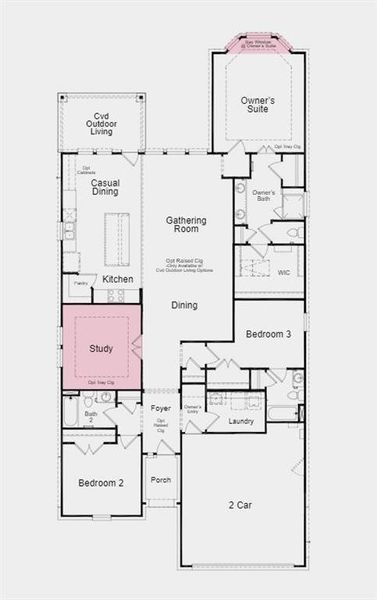 Structural options added include: Study and bay window in primary suite.