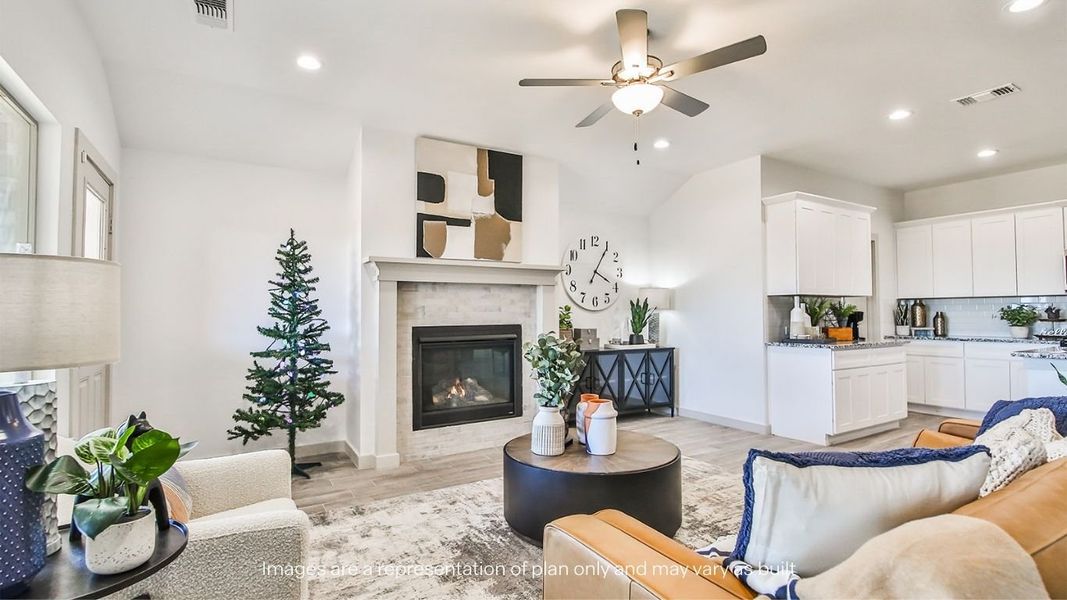 Furnished interior view inside a new home in Viridian, Lubbock (Image 20).