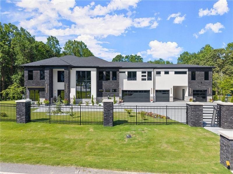 Front exterior of a new home in , Lawrenceville, GA, highlighting curb appeal (Image 29).