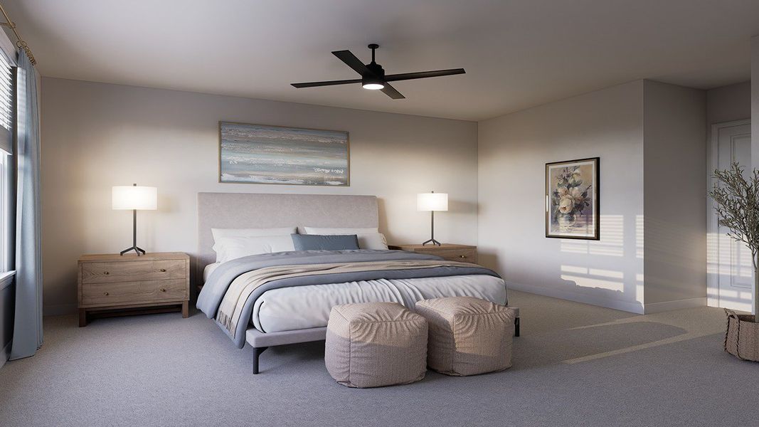 Furnished interior view inside a new home in The Crossing at St. James, Summerville (Image 7).