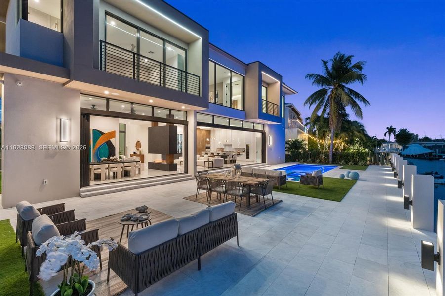 Exterior details and patio area of a home in , Lighthouse Point (Image 3).