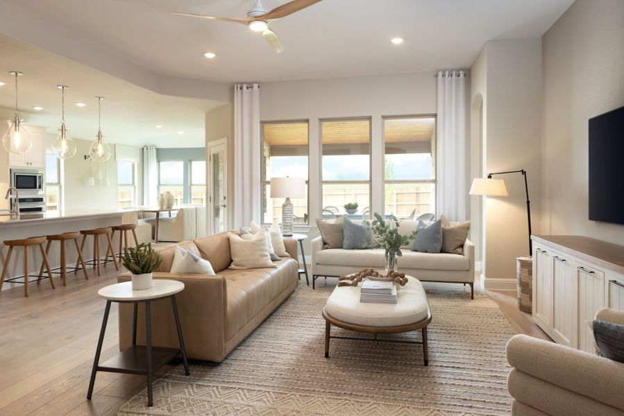 Furnished interior view inside a new home in Saddleback at Santa Rita Ranch, Liberty Hill (Image 3).