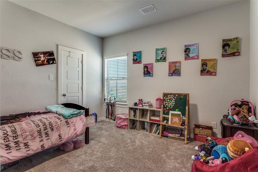 1 of 2 bedrooms upstairs