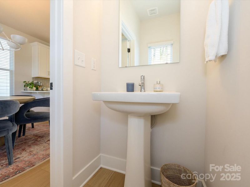 Powder room #1 on the main floor.