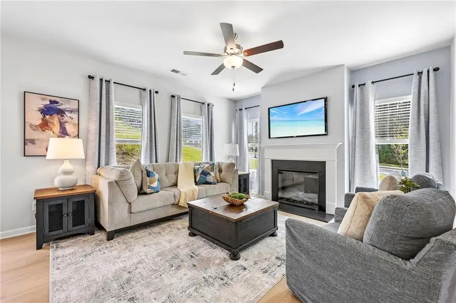 Furnished interior view inside a new home in The Hills at Cedar Creek, Winder (Image 7).