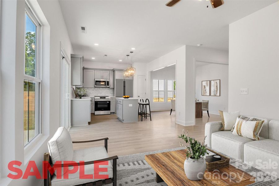 Furnished interior view inside a new home in , Kannapolis (Image 14).