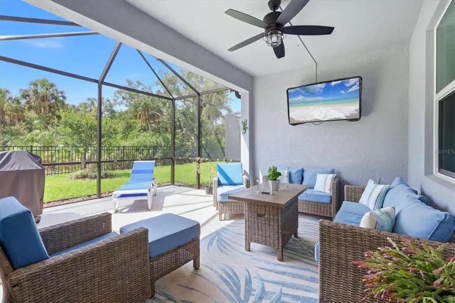 Exterior details and patio area of a home in , Parrish (Image 4).