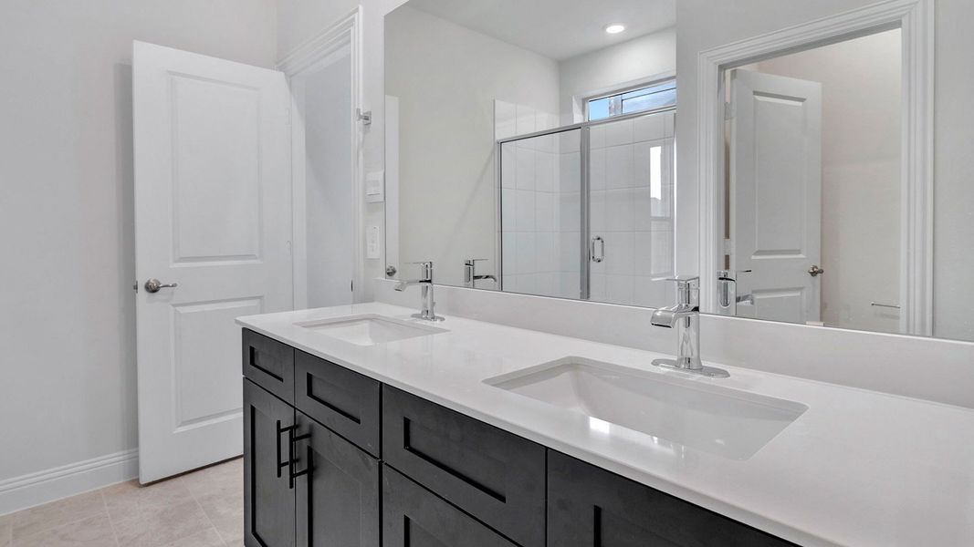 Furnished interior view inside a new home in Mustang Square, Plano (Image 12).