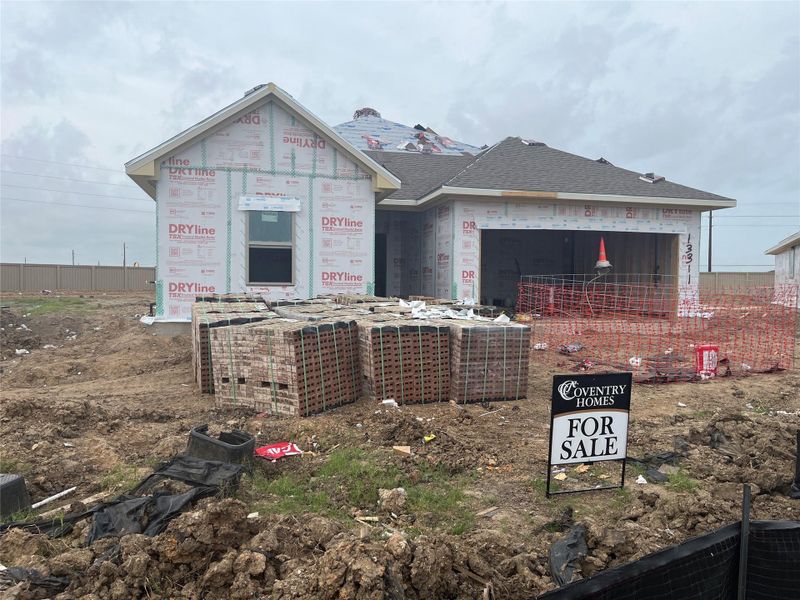 In-progress construction of a new home in Creekhaven, Rosharon, TX (Image 7).
