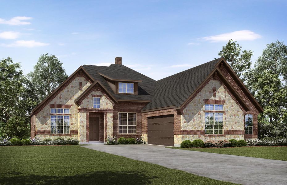 Representative exterior photo of a completed home built from the Concept 2267 by Risewell Homes in Silo Mills, Joshua, TX (Image 8).