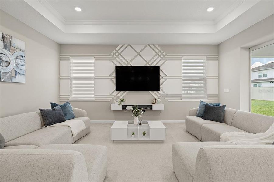 Furnished interior view inside a new home in Savannah Palms, Orlando (Image 11).