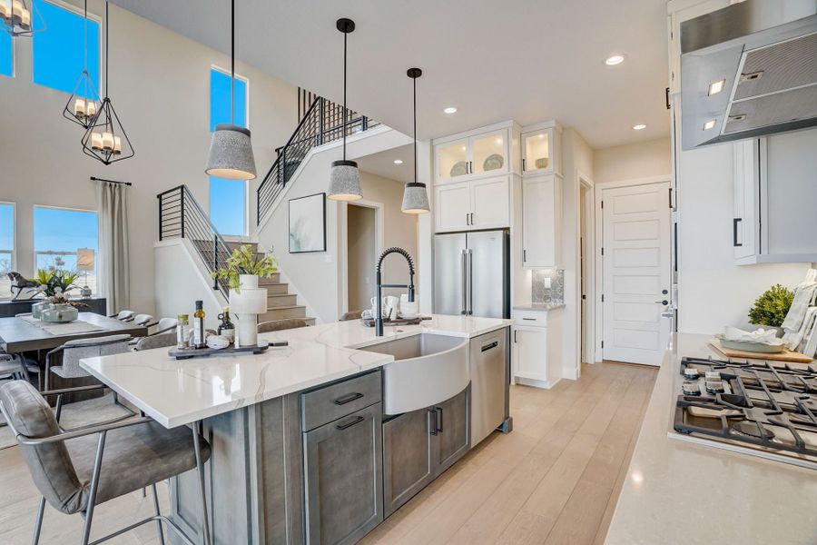 Representative furnished interior of a home built from the 3 by Trumark Homes in Kitchel Lake at Serratoga Falls, Timnath (Image 5).